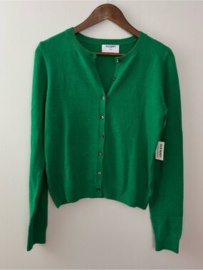 Old Navy Green Crewneck Button-Up Sweater NWT!! Size M